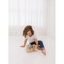 Load image into Gallery viewer, Bubble Wooden Animal Bowling Set