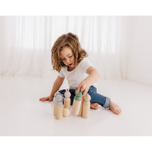 Load image into Gallery viewer, Bubble Wooden Animal Bowling Set