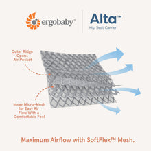 Load image into Gallery viewer, Ergobaby Alta Hip Seat Baby Carrier - Pearl Grey