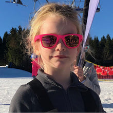 Load image into Gallery viewer, Koolsun Wave Kids Sunglasses - Neon Pink 3-10 yrs