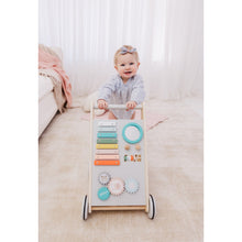 Load image into Gallery viewer, Bubble Wooden Activity Play Walker
