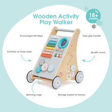 Load image into Gallery viewer, Bubble Wooden Activity Play Walker
