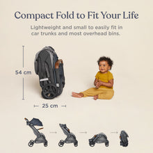 Load image into Gallery viewer, Ergobaby Metro+ Deluxe Compact City Stroller - London Grey
